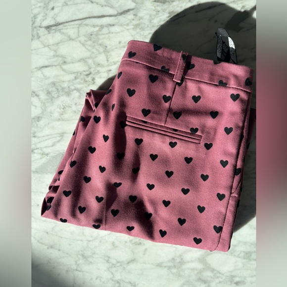 Topshop Casual Heart Print Pants - Picture 7 of 7